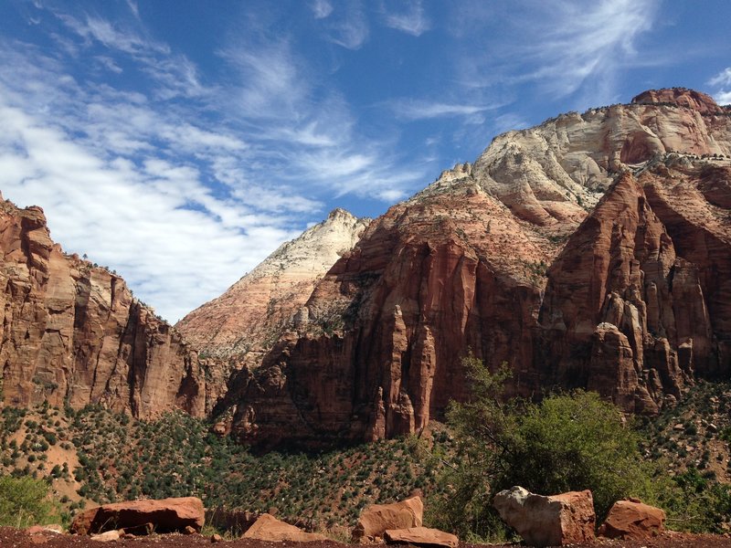 View from road before the tunnel.