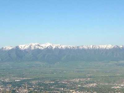 A view of the valley and the Wellsvilles from atop Saddleback