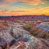 Sunset at Conata Basin Overlook.