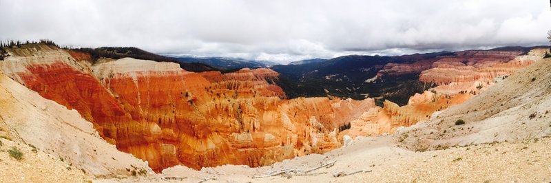 View from the Rampart Trail at Cedar Breaks National Monument.