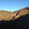 Looking up towards Brown Mountain saddle, where Fern Truck Trail and Brown Mountain Trail split.