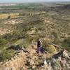 Hiking the ridge line of the Estrella Mountains.