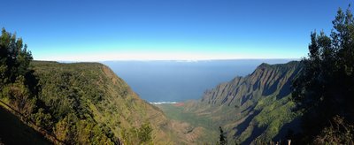 Waimea Canyon opens up at the end of the Pihea Trail, making a great place to take a photo!