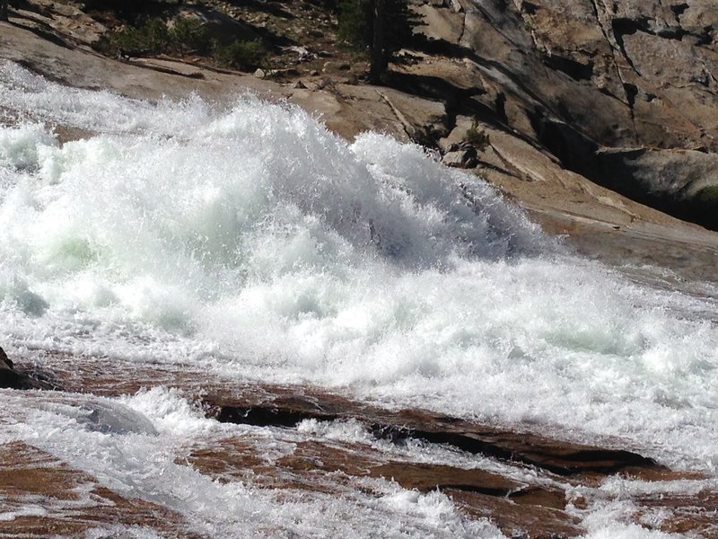 Cascades on the Waterwheel Falls Trail.