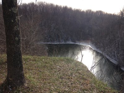 High Wall view of lake and vista