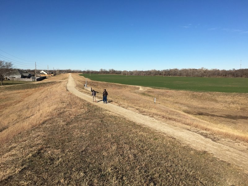 Walking the Salina Levee Trail