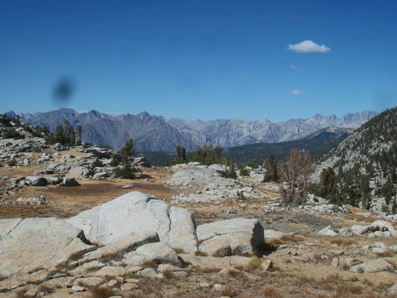 View north from Granite Pass on the Simpson Meadow Trail.