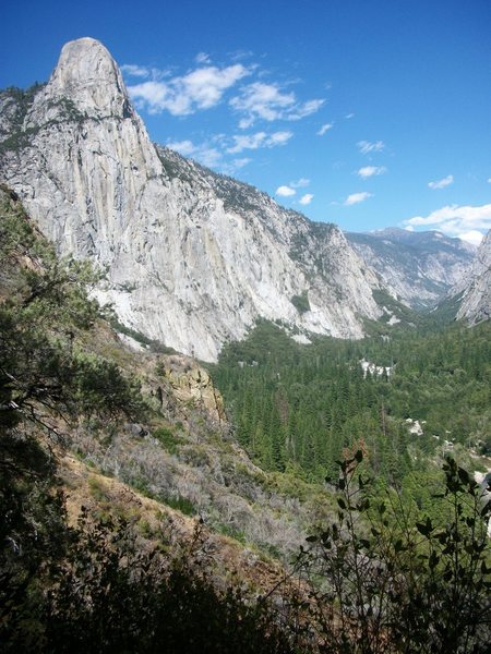 Tehipite Dome and Tehipite Valley from the SoB portion of the Middle Fork Trail.