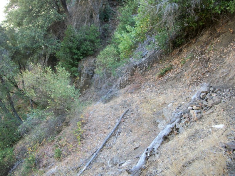 The treacherous SoB section of the Middle Fork Trail.