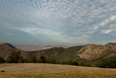 View along the Meridian Ridge Fire Road.