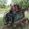 Historic equipment at Walnut Hill Barn.