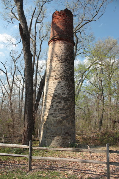 Remains of mining activities in Mill Grove.