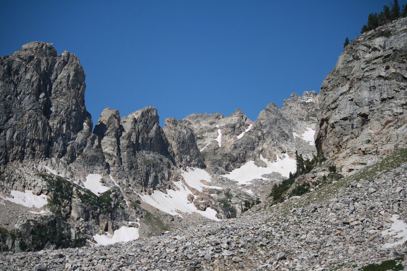 Lake of the Crags from below final climb.