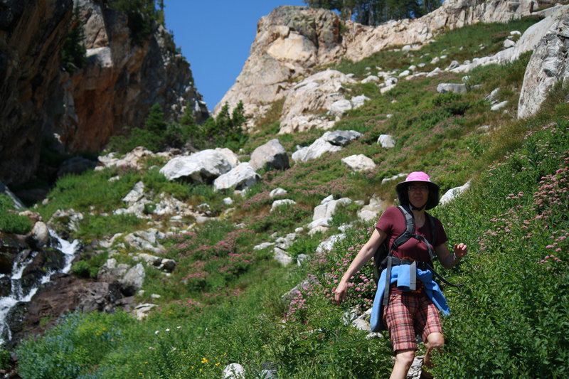 Descending from Lake of the Crags.