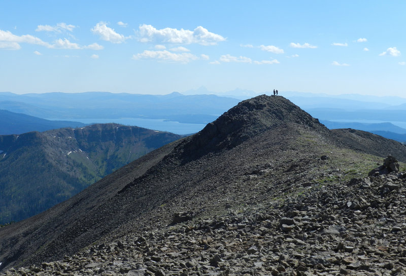 Hikers on Avalanche Peak.