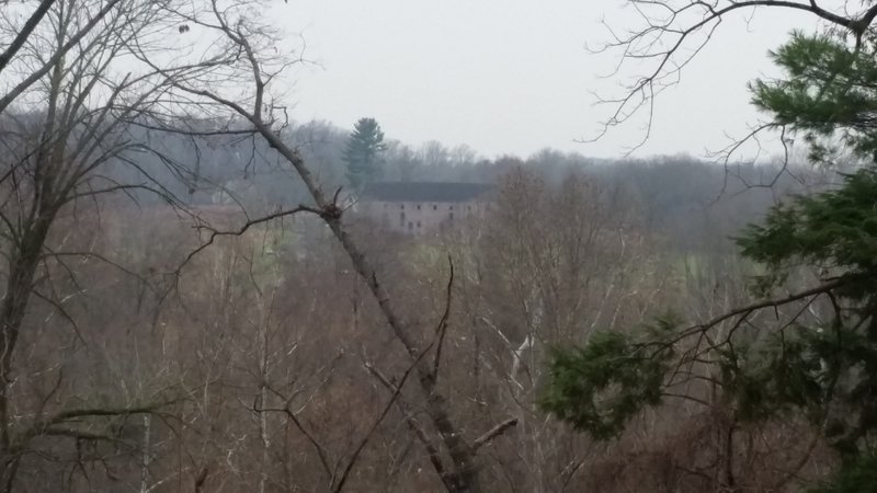 Looking across the Schuylkill River at the Pawlings Farm area and Walnut Hill Barn. There are more trails available across the river.