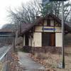 Abandoned train station. The area around the train station is currently closed because of construction of Sullivan's Bridge.