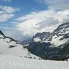 Hidden Lake Trail looking towards Going to the Sun Road.