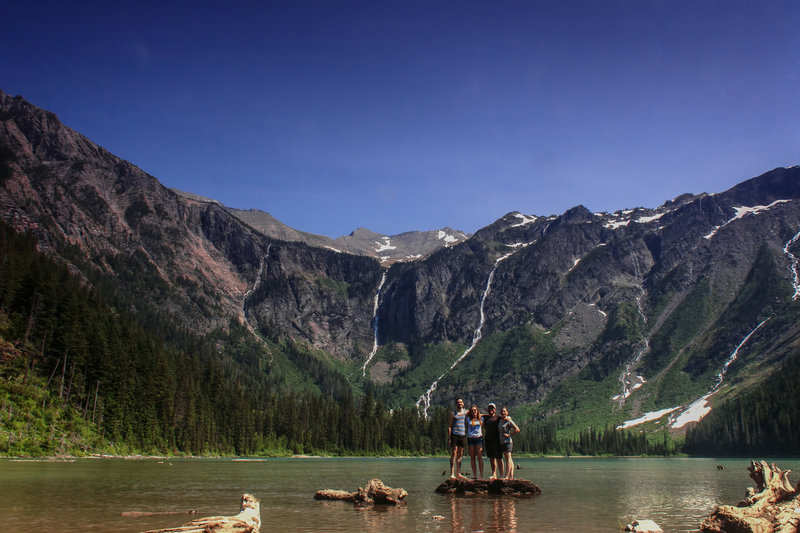 The gang at Avalanche Lake.