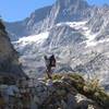 Climbing to Hamilton Lake.