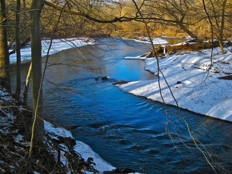 East Branch Brandywine Creek in the winter.