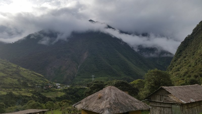 A view of the surrounding mountains from Colpa Lodge.