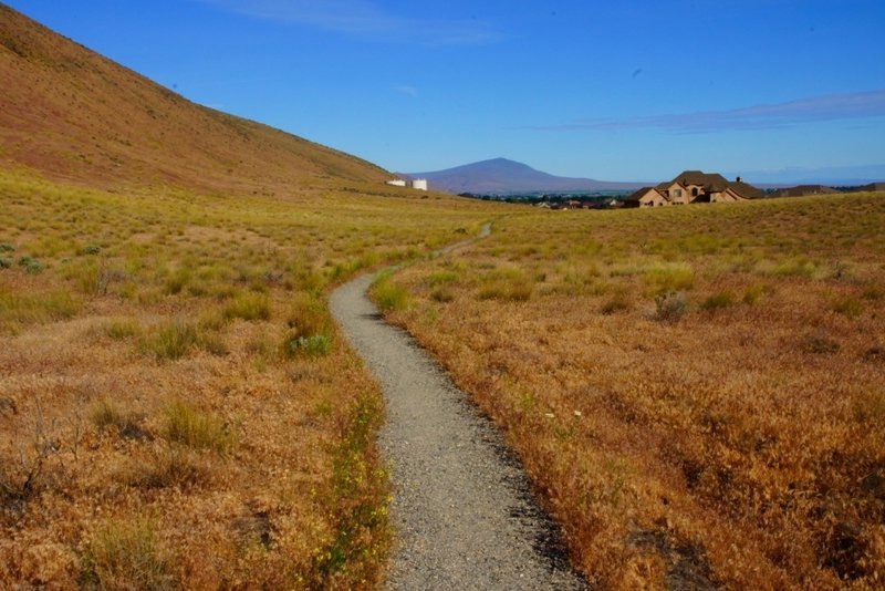 The Badger Flats Trail makes for straight & level footing.