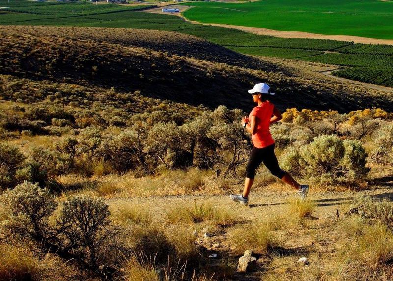 Running down the Skyline Trail.