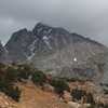 A view of Aperture Peak and Jigsaw Pass in the Inconsolable Range, from the Bishop Pass Trail.