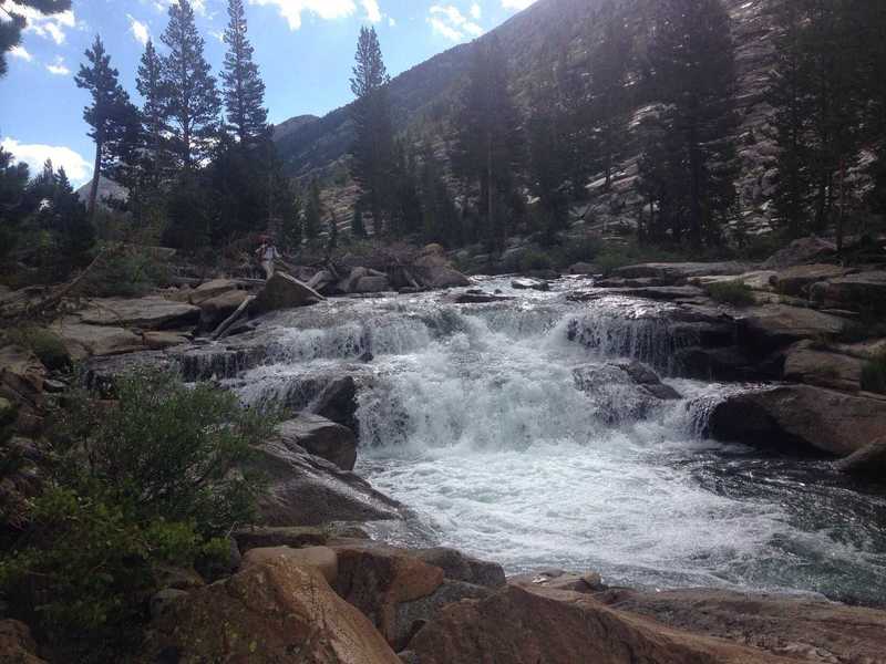 A gorgeous cascade along Piute Creek.