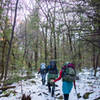 Leaving the Prediger Rd trailhead at the beginning of the Devil's Path.