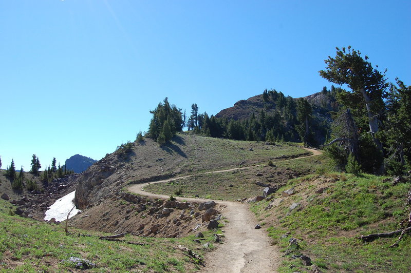 The Garfield Peak Trail ascends through some spectacular country.