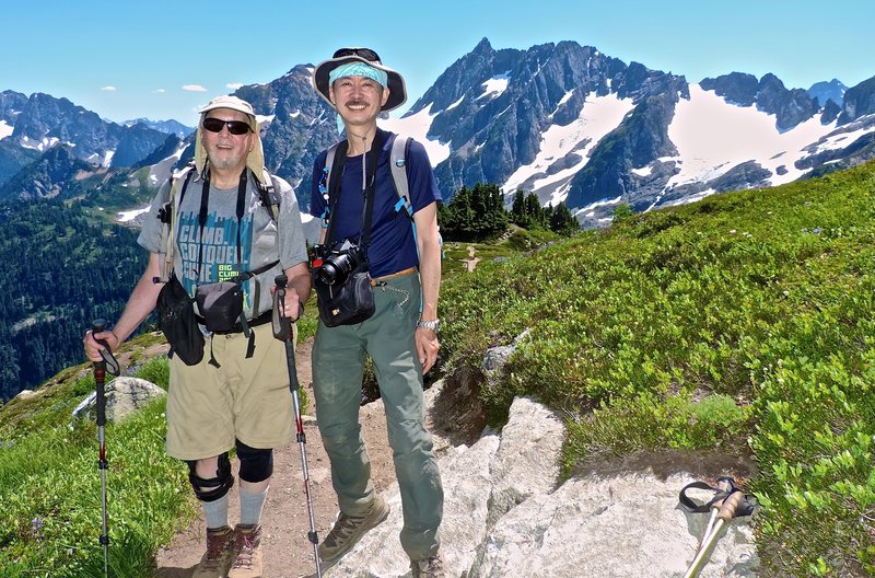 Bob, here with Yaz on the way to Cascade Pass.