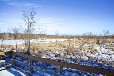 Winter view from the overlook.