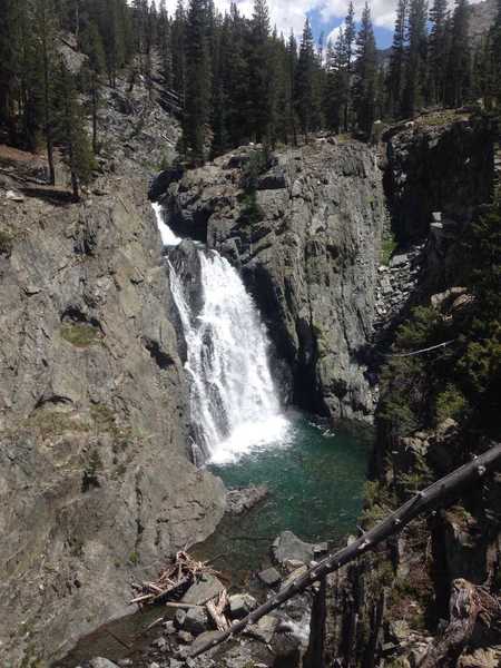 Another large waterfall along the San Joaquin River in Goddard Canyon.