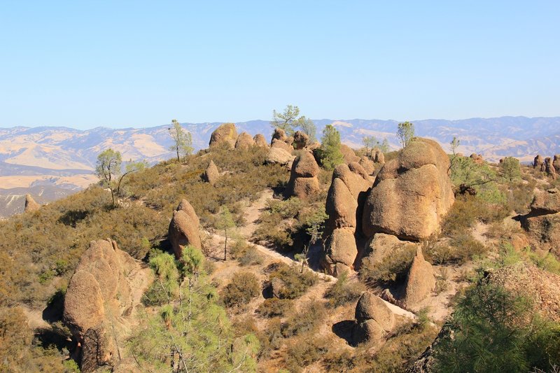 High Peaks Trail path through monoliths.