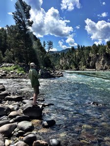 Bent rod at the Hellroaring/Yellowstone confluence. Very dangerous- do not wade!