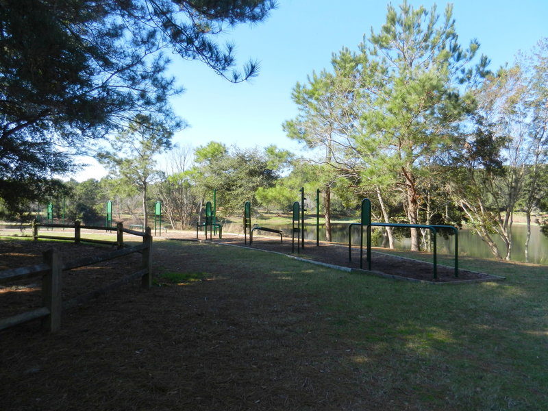 Fitness Station located off the trail (with lake view!)