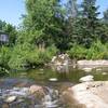 A sweet little man-made waterfall just east of the Lake Katherine Loop.