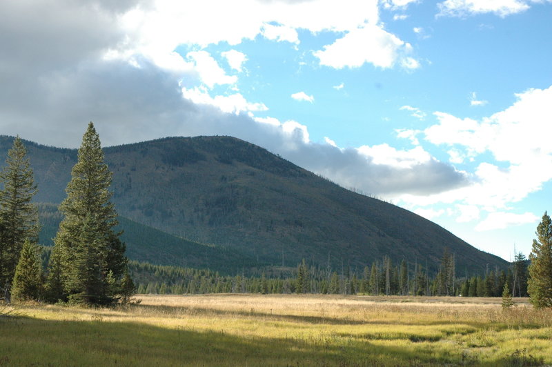 Mt. Sheridan from Heart Lake Trail.