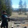 Abiding by the rules of the park. Keep a safe distance! Don't want to make the news. Upper Geyser Basin, Yellowstone National Park