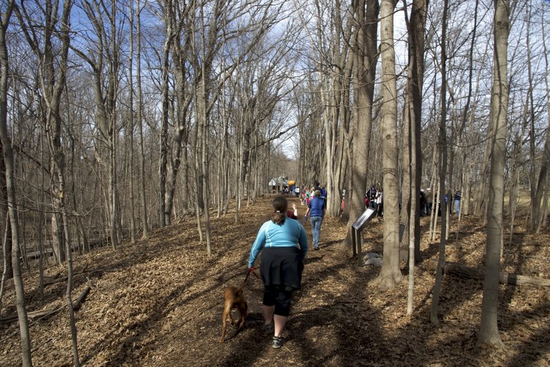 Walking to the Chellberg Farm.