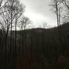 View of the surrounding mountains at the Kephart Shelter.