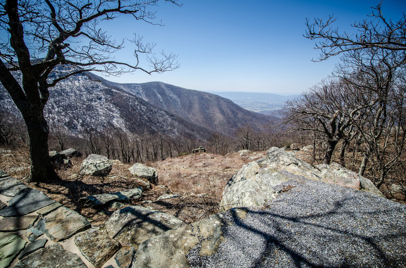 Crescent Rock Overlook in early spring.