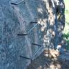 Part of the trail requires climbing up metal rungs to scale the mountain.   Not for small children or people who are afraid of heights.