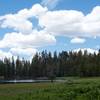 Meadow and Lukens Lake approaching the lake.