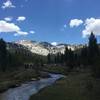 Crossing Unicorn Creek on the way to Elizabeth Lake.