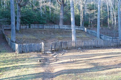 Cemetery next to the Little Greenbrier School.