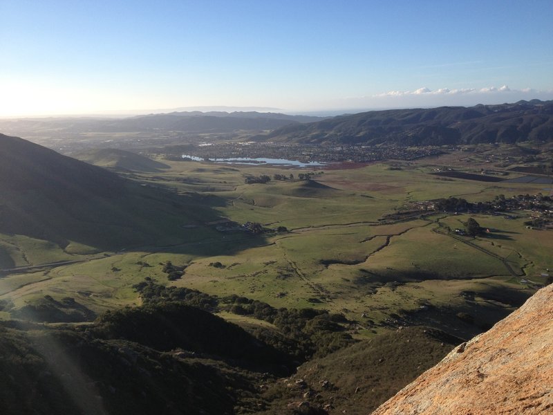 Early morning view of Laguna Lake from the summit.