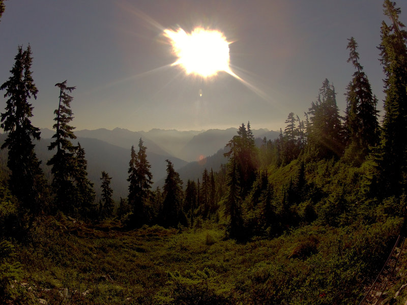 Morning near the start of the Elip Creek Trail.